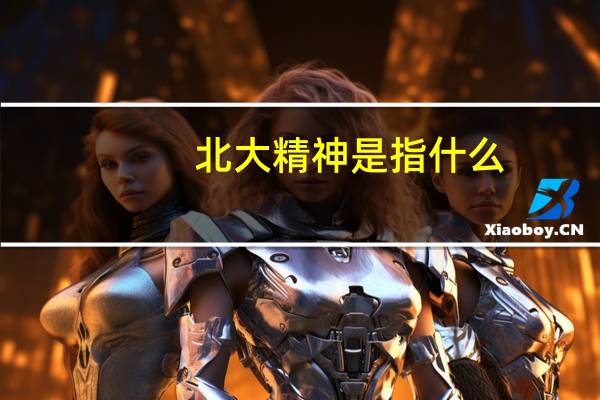 北大精神是指什么