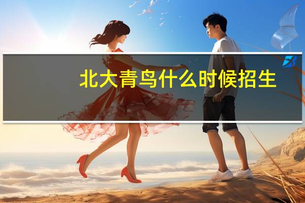 北大青鸟什么时候招生