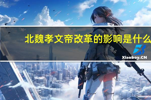 北魏孝文帝改革的影响是什么
