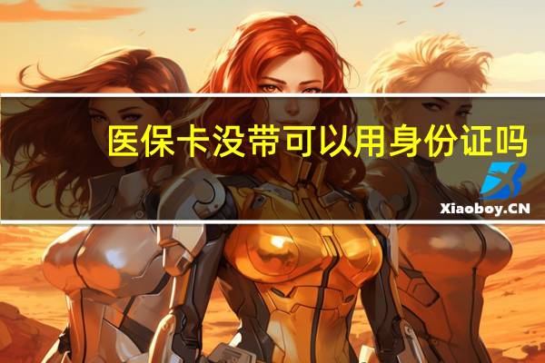 医保卡没带可以用身份证吗