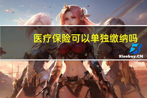 医疗保险可以单独缴纳吗