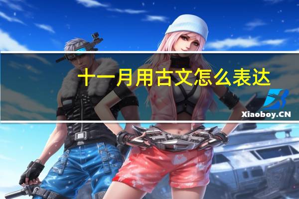 十一月用古文怎么表达