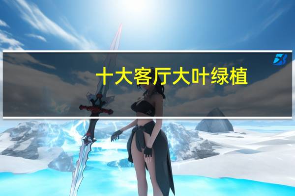 十大客厅大叶绿植