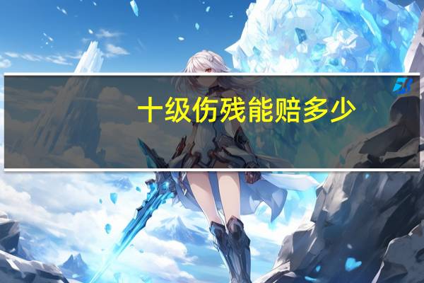 十级伤残能赔多少