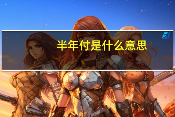 半年付是什么意思