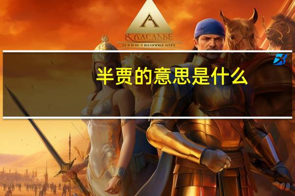 半贾的意思是什么