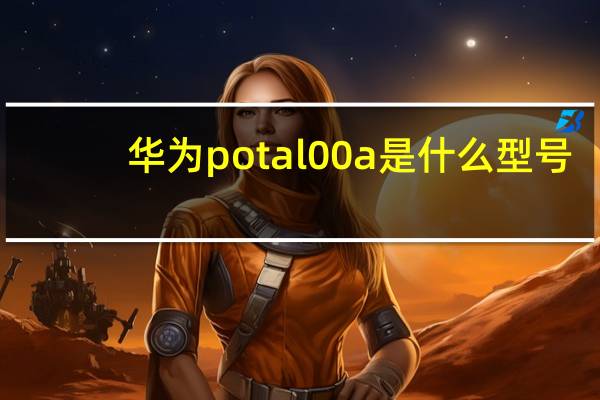 华为potal00a是什么型号