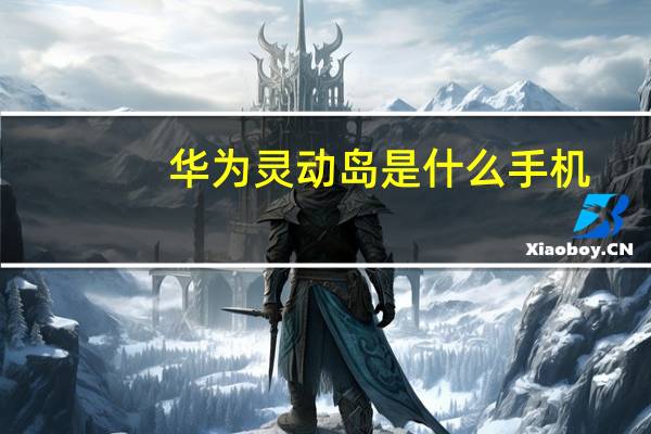 华为灵动岛是什么手机