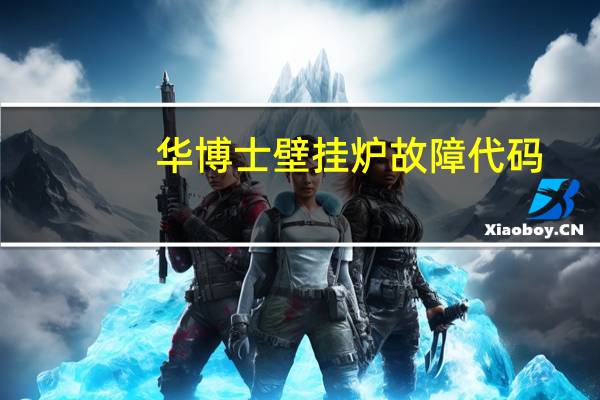 华博士壁挂炉故障代码