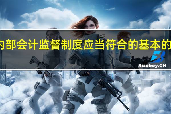 单位内部会计监督制度应当符合的基本的要求是什么?