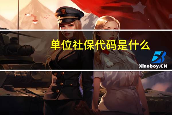 单位社保代码是什么