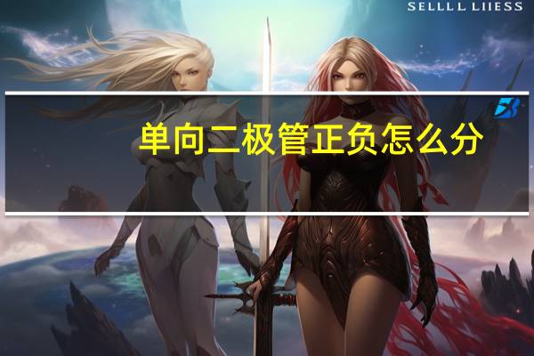 单向二极管正负怎么分