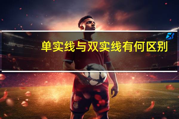 单实线与双实线有何区别