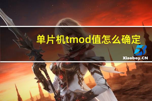 单片机tmod值怎么确定
