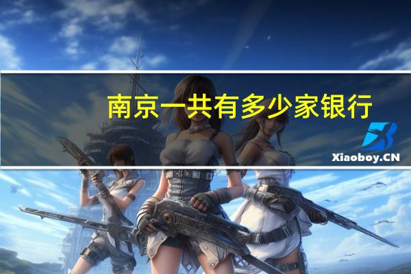 南京一共有多少家银行