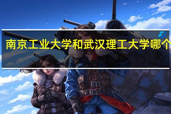 南京工业大学和武汉理工大学哪个好点