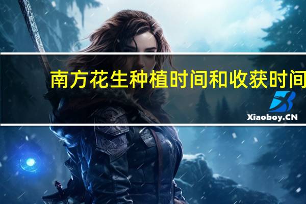 南方花生种植时间和收获时间