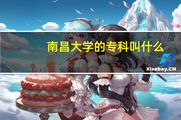 南昌大学的专科叫什么