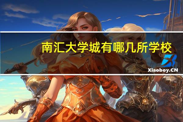 南汇大学城有哪几所学校