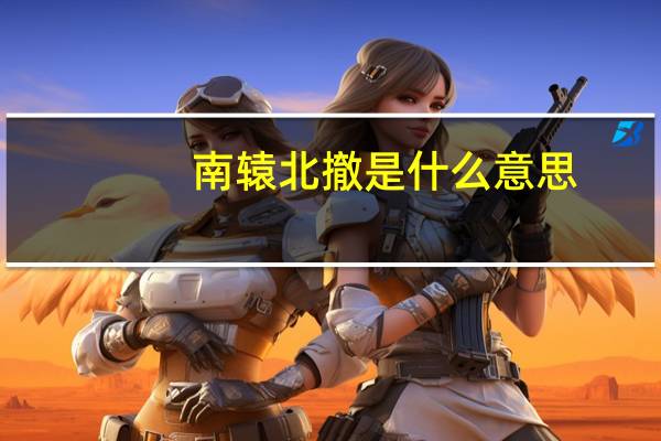 南辕北撤是什么意思