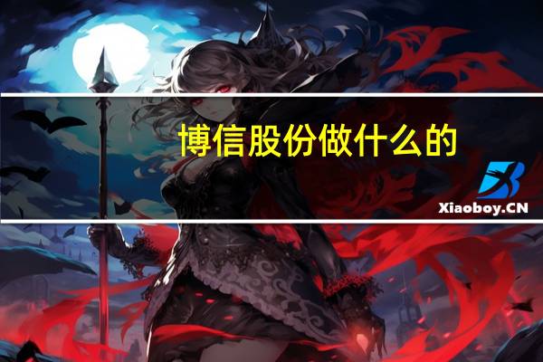 博信股份做什么的
