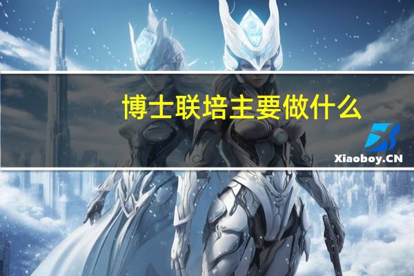 博士联培主要做什么