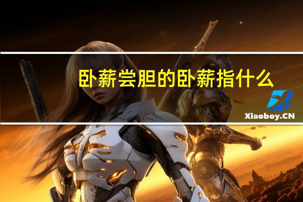 卧薪尝胆的卧薪指什么