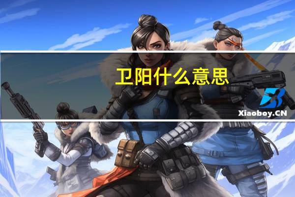 卫阳什么意思
