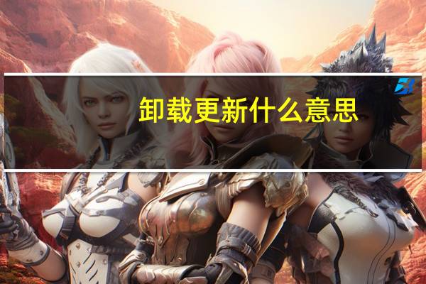 卸载更新什么意思