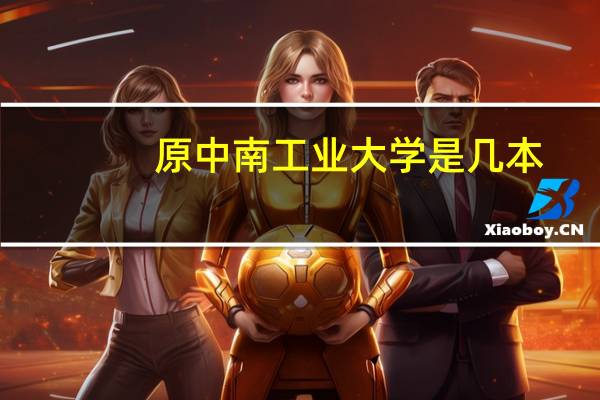 原中南工业大学是几本