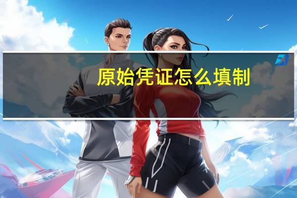 原始凭证怎么填制