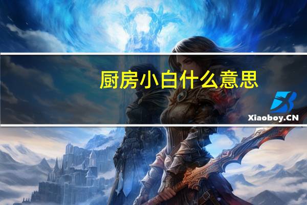 厨房小白什么意思