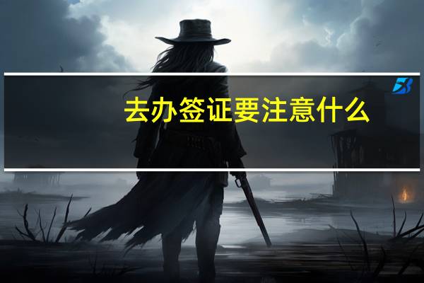 去办签证要注意什么