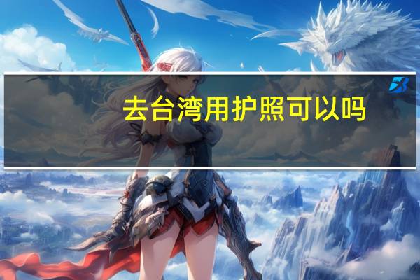 去台湾用护照可以吗