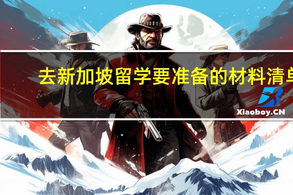 去新加坡留学要准备的材料清单