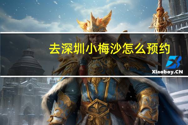 去深圳小梅沙怎么预约