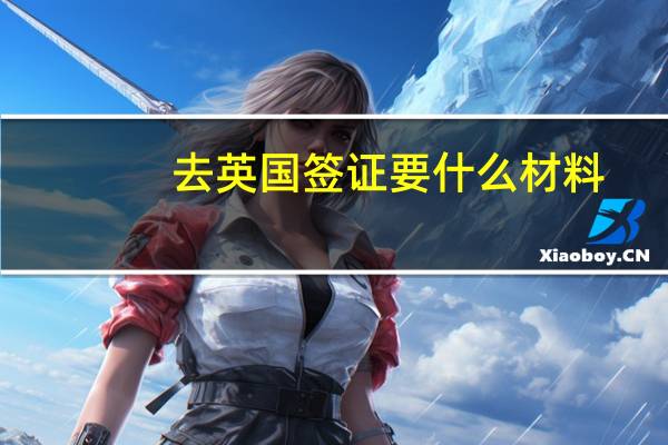 去英国签证要什么材料
