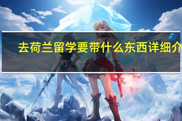 去荷兰留学要带什么东西详细介绍