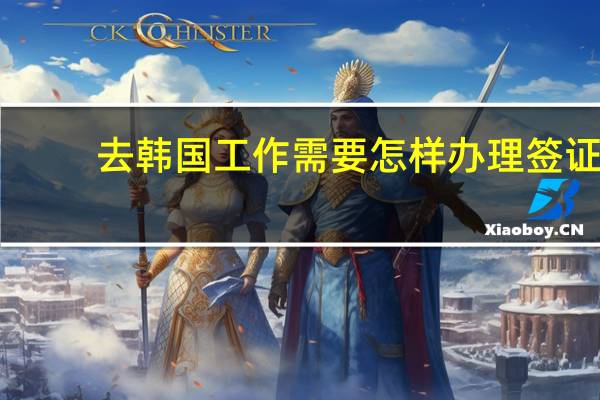 去韩国工作需要怎样办理签证
