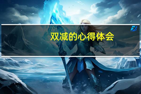 双减的心得体会