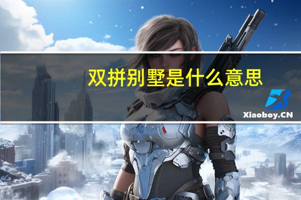 双拼别墅是什么意思