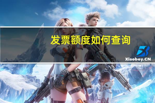 发票额度如何查询