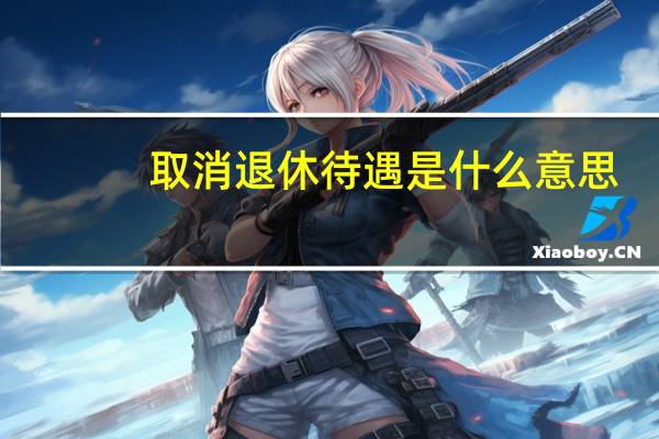 取消退休待遇是什么意思