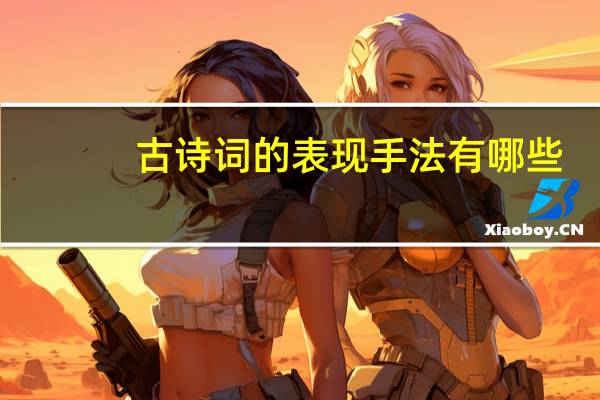 古诗词的表现手法有哪些