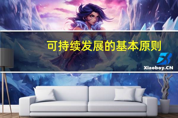 可持续发展的基本原则