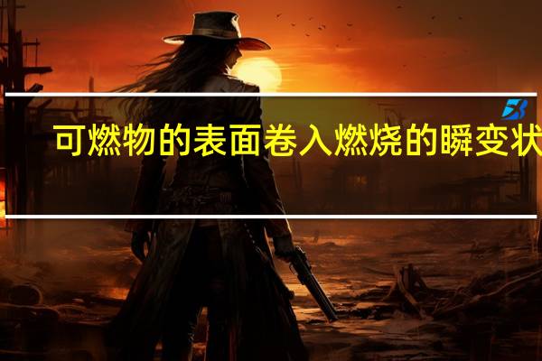 可燃物的表面卷入燃烧的瞬变状态