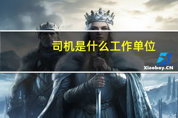 司机是什么工作单位