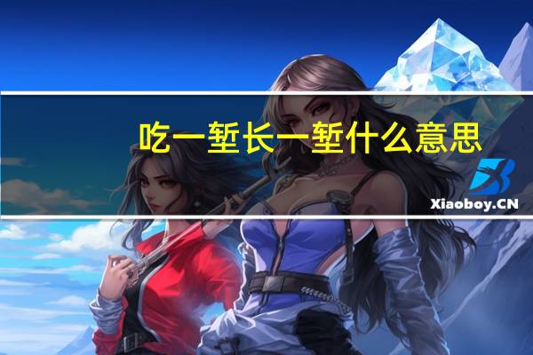 吃一堑长一堑什么意思