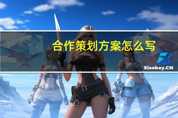 合作策划方案怎么写
