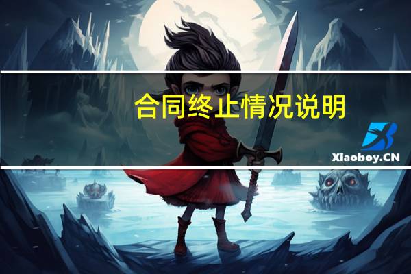 合同终止情况说明